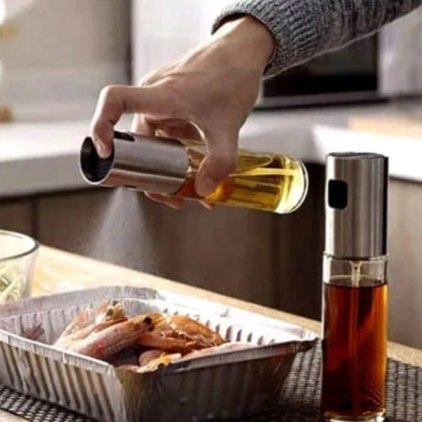 Pulverizador de Azeite e Vinagre Spray 100ml Borrifador Galheteiros de Vidro
