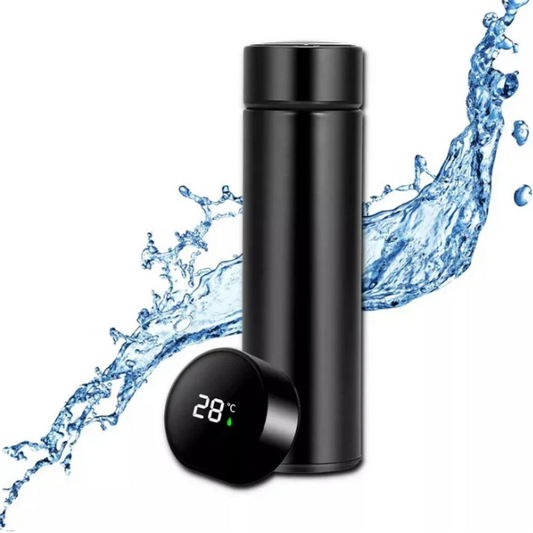 Garrafa Térmico Inox com Sensor Digital de Temperatura LED - Bebidas Quentes e Frias